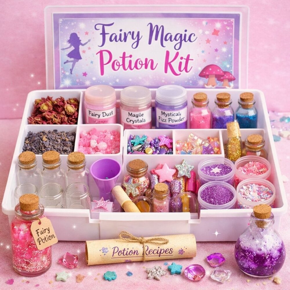 Fairy Magic Potion Kit Kids Sensory Activity Creative Play Gift Set